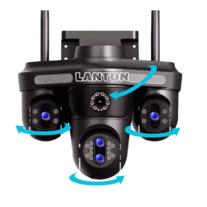 Cámara Exterior LANTUN M4 Cuádruple Lente con Zoom Optico
